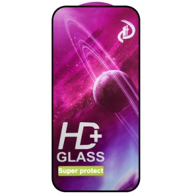 захисне скло glass full glue space для apple iphone 14 pro (чорний) 