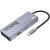 USB HUB Hoco HB50 Type-C 5-in-1 (HDTV+PD+USB3.0*3) (Сірий) usb hub hoco hb50 type-c 5-in-1 (hdtv+pd+usb3.0*3) (сірий)