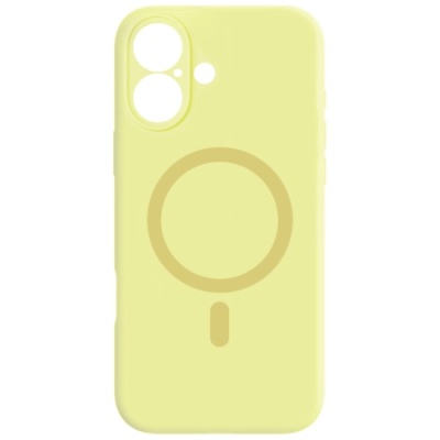 Купить чохол silicone case full camera with magsafe для apple iphone 16 (yellow) онлайн
