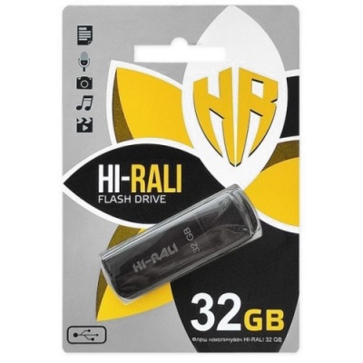 usb флеш-накопичувач hi-rali taga 32gb (чорний) 