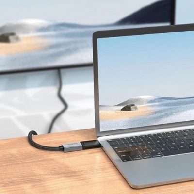 кабель hoco us04 8k displayport 1.4 1m (чорний) 