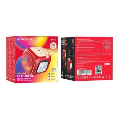 портативна колонка borofone br29 (червоний) 
