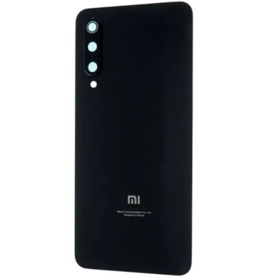 задня кришка xiaomi mi 9 black зі склом камери
