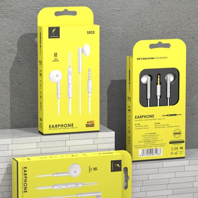навушники skydolphin sr25 metal with mic silver 