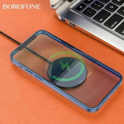 безпровідний зарядний пристрій borofone bq11 15w (чорний) 