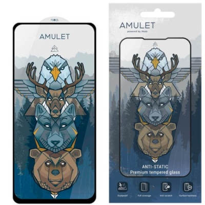 захисне скло amulet full glue hd antistatic для xiaomi redmi note 12 pro 4g/note 11 pro/note 11 pro 5g/note 11e pro/note 10 pro (чорний) 