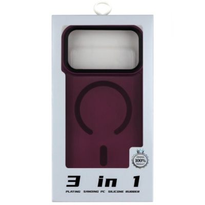 Купить чохол shadowmatte magsafe для apple iphone 17 pro max (bordo) онлайн