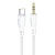 кабель aux borofone bl14 3.5mm(male) - type-c(male) 1m (білий) 