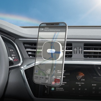 Автотримач Borofone BH44 Smart air outlet (Чорно-Сталевий)