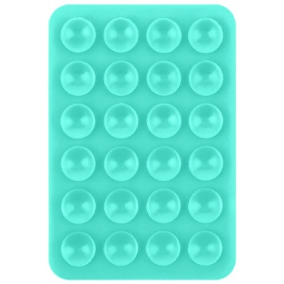 Купить силіконова тримач-присоска двостороння для телефону double side silicone (80*55 мм) (бірюзовий) онлайн