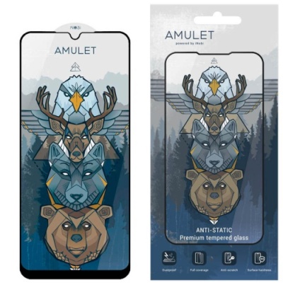 захисне скло amulet full glue hd antistatic для samsung a326 galaxy a32 5g/a13 5g/a12/m12 5g/m32 5g (чорний) 