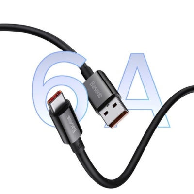 кабель baseus superior series fast charging data usb - type-c 100w/1m (p10320102114-00) (cluster black) 