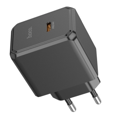 мережевий зарядний пристрій hoco cs15a 1type-c/30w/pd (чорний) 