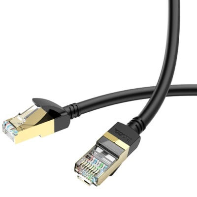 кабель мережевий (lan rj45) hoco us02 (3м) (чорний) 