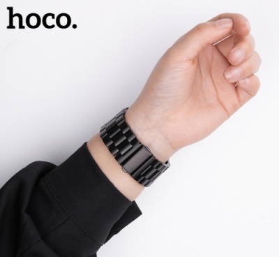 ремінець hoco wa10 для apple watch 1-11/ultra (42/44/45/49mm) (black) 
