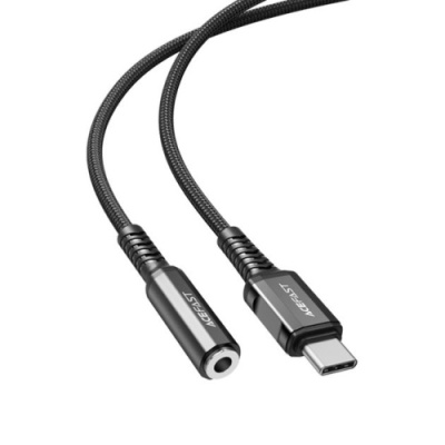 перехідник audio acefast c1-07 type-c - jack 3.5 (чорний) 