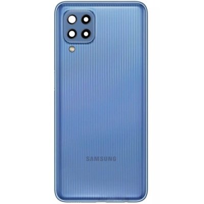 задня кришка для samsung m325 galaxy m32 2021 blue (з склом камери)