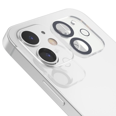 захисно скло на камеру hoco g13 3d для apple iphone 12 (чорний) 