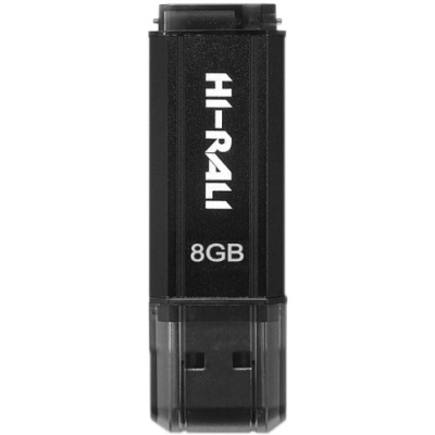 usb флеш-накопичувач hi-rali stark 8gb (чорний) 