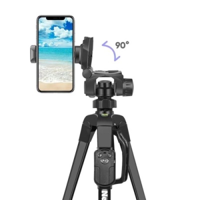 штатив neepho np-8830 (знімний майданчик+тримач/bt-пульт/чохол/54-155см) (чорний) 