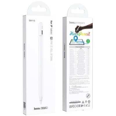 стилус hoco gm112 magnetic charging ipad (білий) 