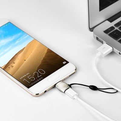 перехідник hoco ua8 microusb - type-c (сталевий) 