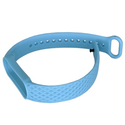 ремінець для xiaomi mi band 5/6/7 (rhombus) (light blue) 