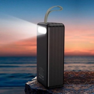 додаткова батарея power bank borofone dbt09 with light 60000mah (чорний) 