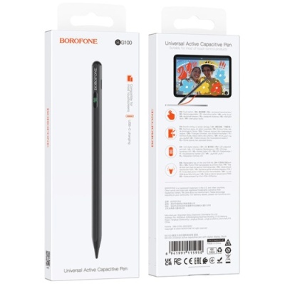 стилус borofone bg100 universal active capacitive pen (чорний) 