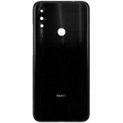 задня кришка для xiaomi redmi note 7 зі склом камери (чорний)