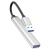 USB HUB Hoco HB26 4-in-1 adapter (USB to USB3.0+USB2.0*3) (Сріблястий) usb hub hoco hb26 4-in-1 adapter (usb to usb3.0+usb2.0*3) (сріблястий)