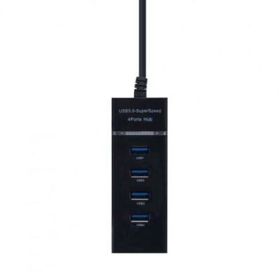 usb hub rs009 / 303 4usb (чорний) 