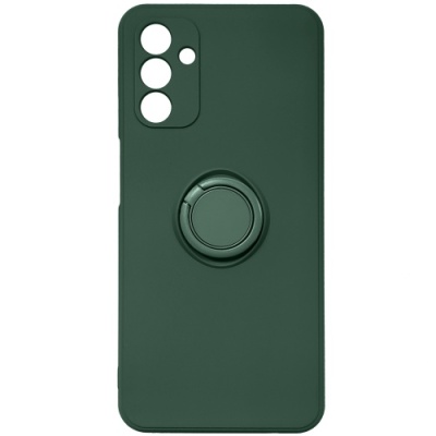 Купить силіконовий чохол soft silicone casevsmagnet ring для samsung a047 galaxy a04s - dark green онлайн