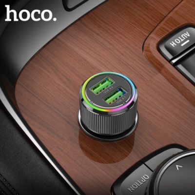 Автомобільний Зарядний Пристрій Hoco NZ14 2USB/36W/QC3.0 (Чорний)