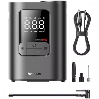 Автомобільний насос Baseus GoTrip VA1 Super Mini 100W (Wired) (black)