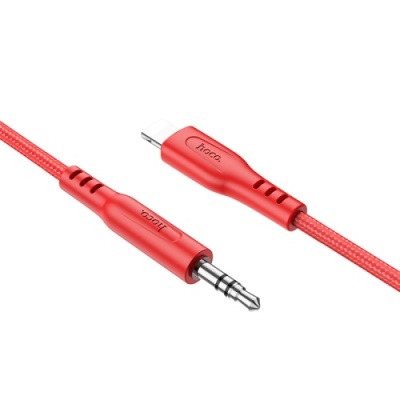 кабель aux hoco upa18 3.5mm(male) - lightning(male) 1m (червоний) 
