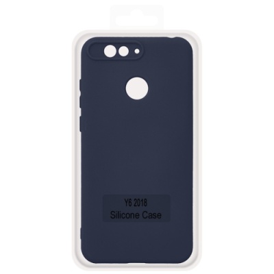 Купить чохол soft silicone case full для huawei y6 2018 (dark blue) онлайн