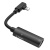 перехідник hoco ls18 lightning - (lightning audio+lightning charge) (чорний) 