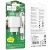 мережевий зарядний пристрій hoco cs52a 1usb/18w/qc3.0 + (usb - type-c) (білий) 
