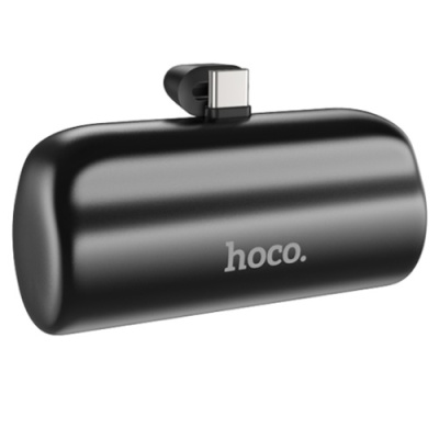 додаткова батарея power bank hoco j106 pocket type-c 5000mah (чорний) 