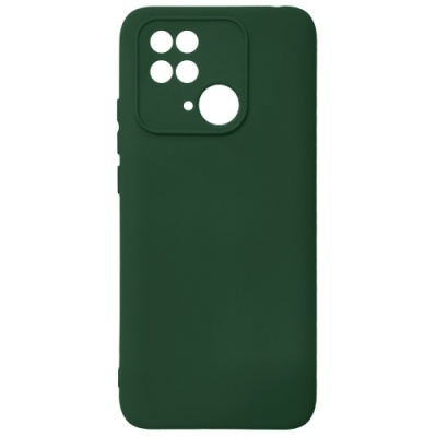Купить чохол soft silicone case full для xiaomi redmi 10c (dark green) онлайн