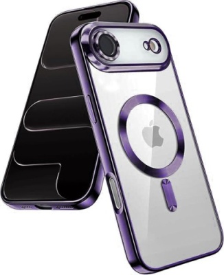 Купить чохол tpu metallic full camera with magsafe для apple iphone 17 air (dark purple) онлайн