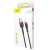 кабель baseus cafule usb - lightning 2.4a/0.5m (calklf-a19) (black-red) 