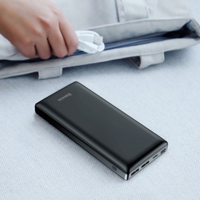 додаткова батарея power bank baseus mini ja 15w 30000mah black (ppjan-c01) 