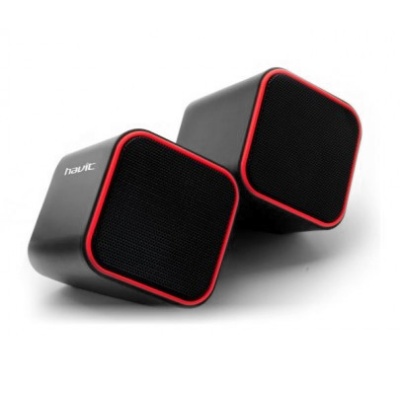 колонки havit hv-sk473  2*2w usb bl-red 