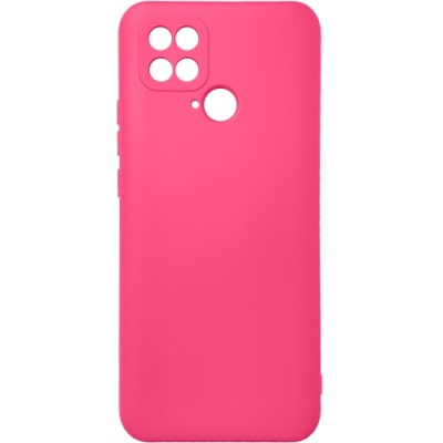 Купить силіконовий чохол soft silicone case для xiaomi poco c40 (малиновий) онлайн