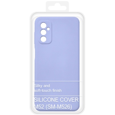 Купить силіконовий чохол soft silicone case для samsung m526 galaxy m52 - lilac онлайн
