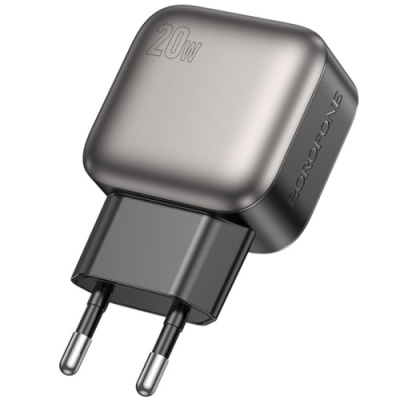 мережевий зарядний пристрій borofone bas53a 1type-c/20w/pd (чорний) 