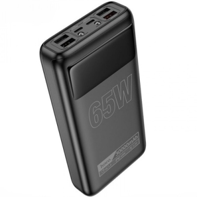 додаткова батарея power bank hoco db81 apollo pd65w+qc3.0 22.5w 30000 mah (чорний) 