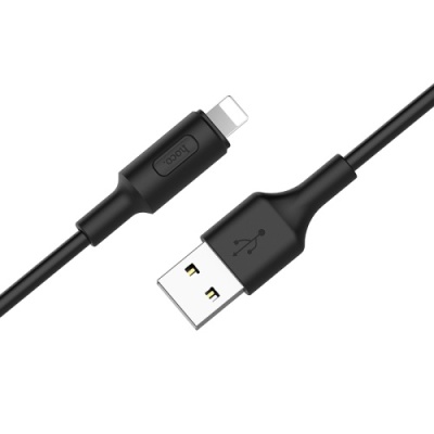 кабель hoco x25 soarer usb - lightning 2.0a/1m (чорний) 